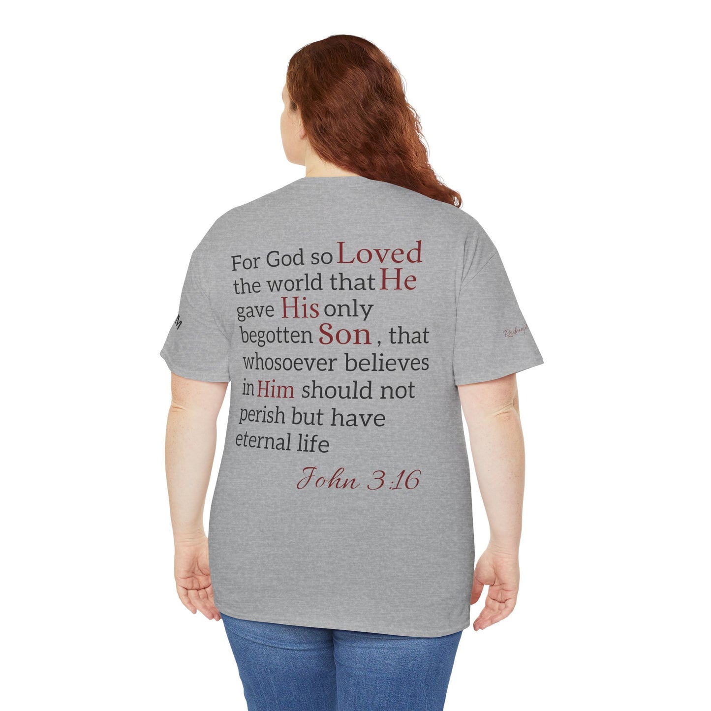 Redemption John 3:16 T-Shirt — Scripture Tee