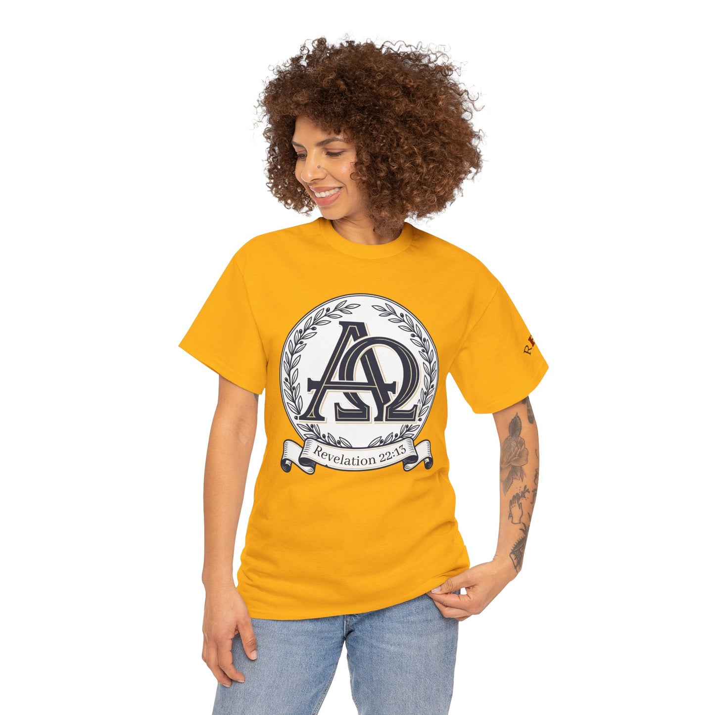 Alpha Omega T-shirt "I Am the First & the Last" Names of Jesus