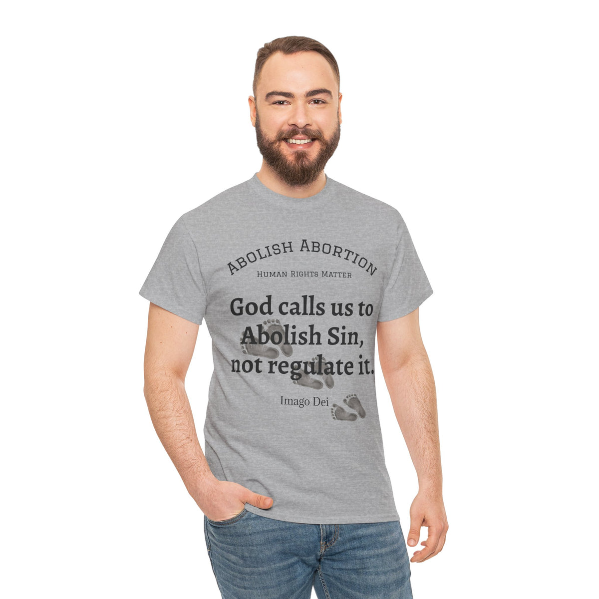 Abolish Abortion II T-Shirt — Jeremiah 1:5 Christian Message