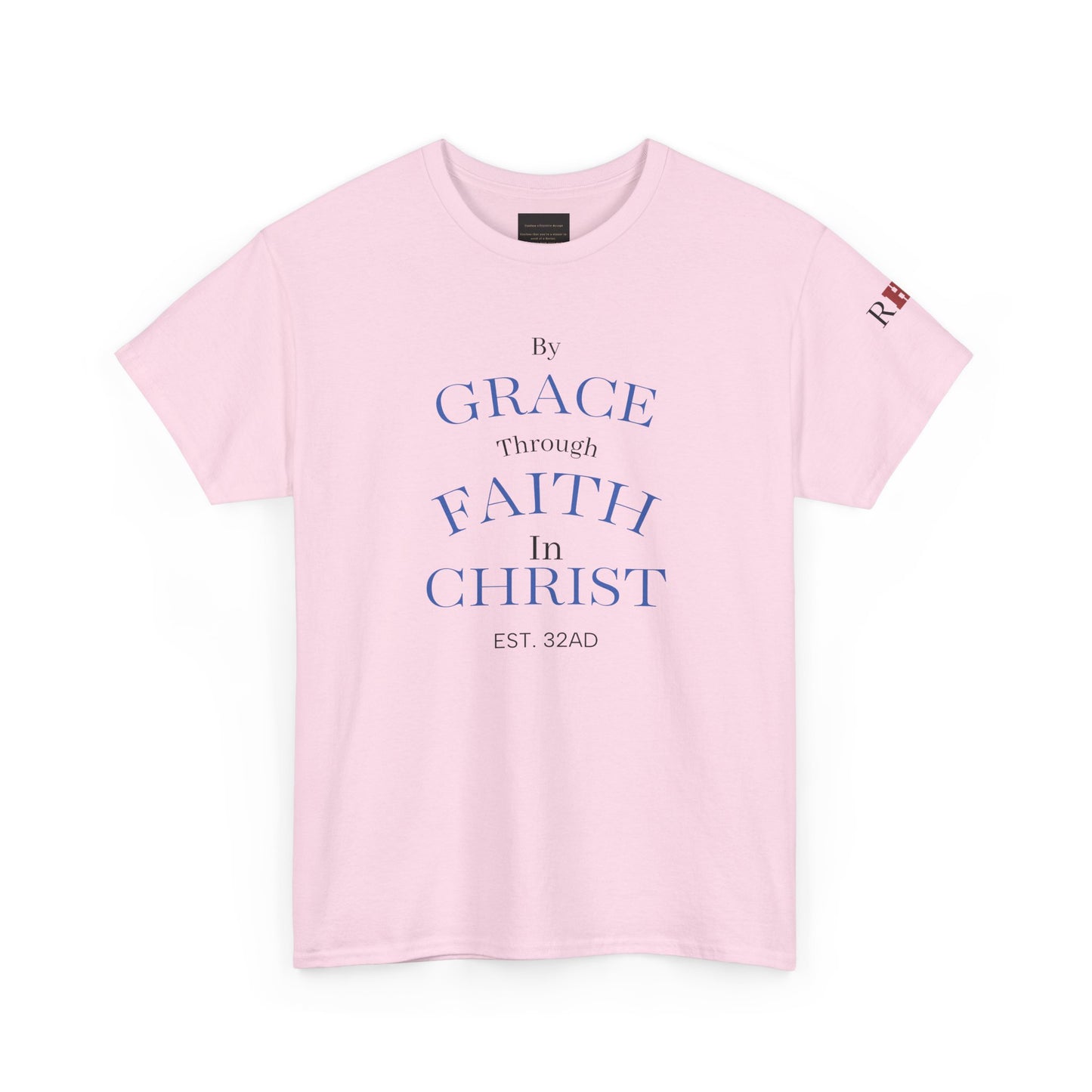 Ephesians 2:8-9 T-Shirt — "By Grace Through Faith in Christ" Christian Tee