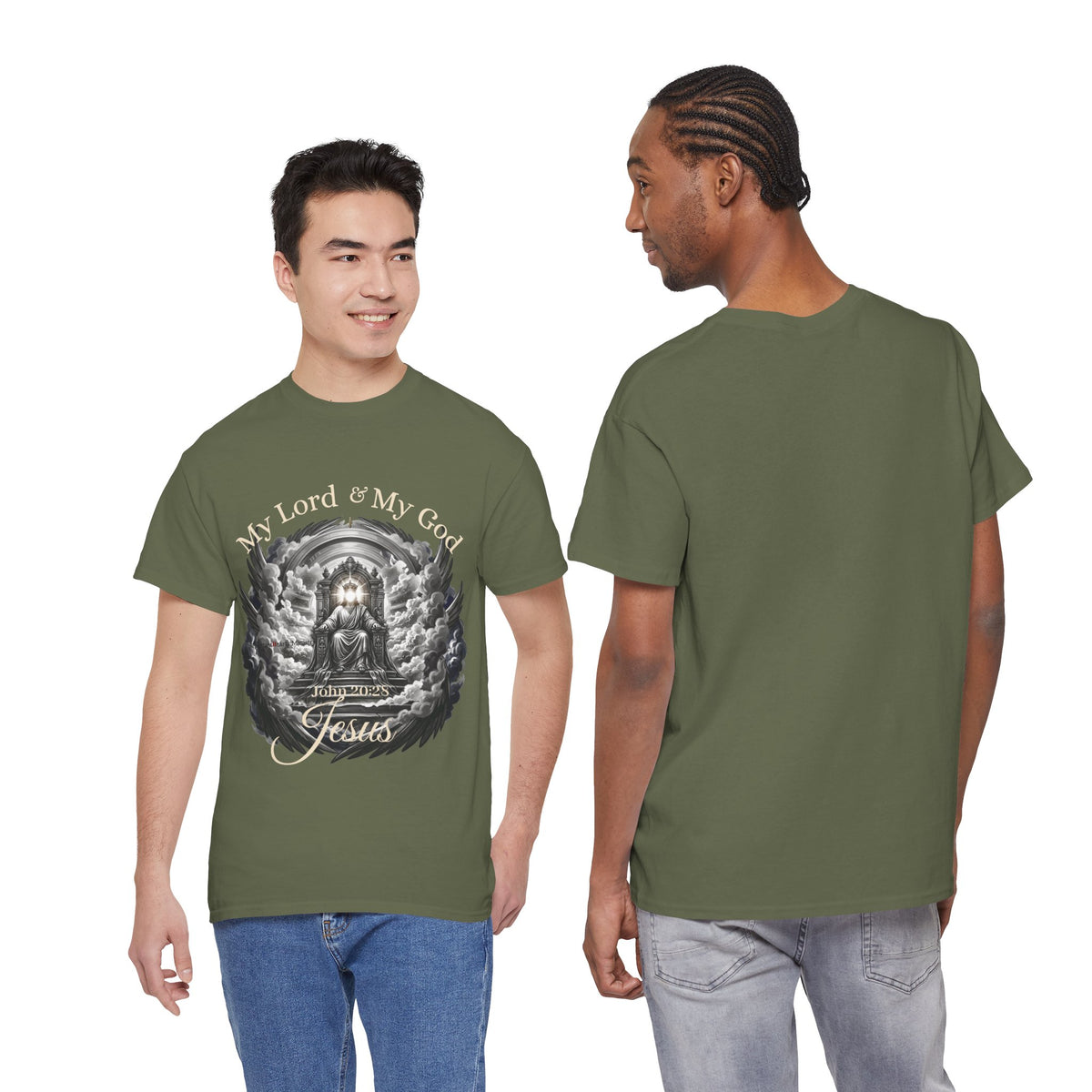 Jesus on the Throne "My Lord & My God" Christian Faith Tee