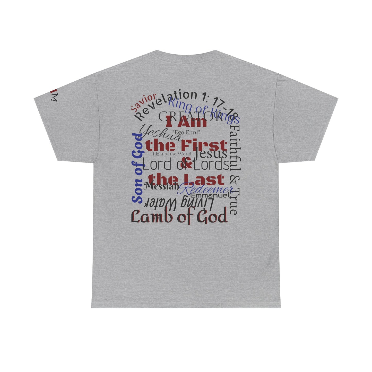 Alpha Omega T-shirt "I Am the First & the Last" Names of Jesus