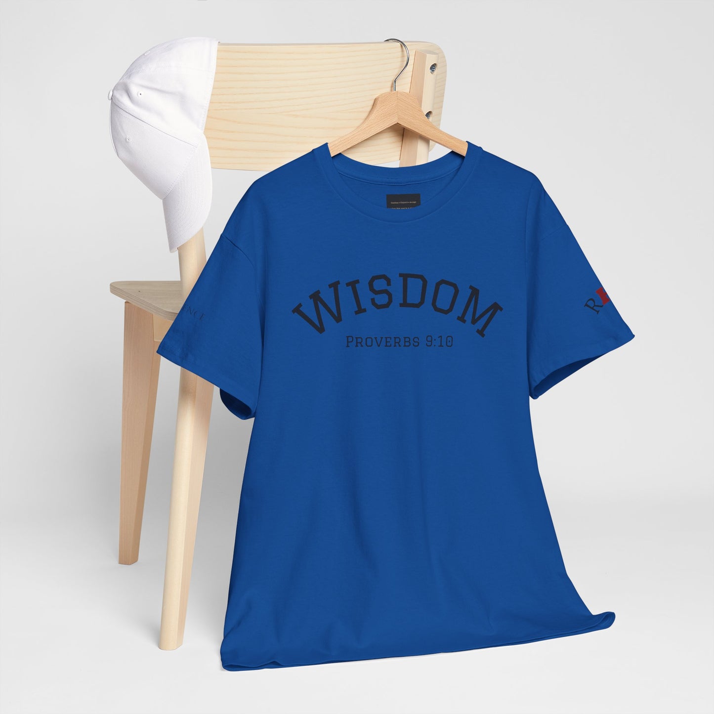 "Wisdom" Proverbs 9:10 T-shirt — "The fear of the Lord is the beginning of wisdom" Christian Scripture
