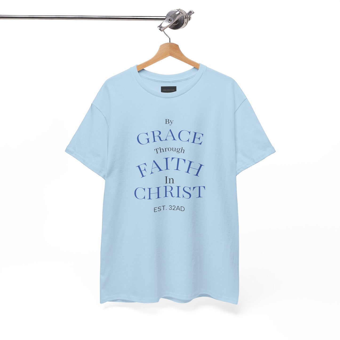 Ephesians 2:8-9 T-Shirt — "By Grace Through Faith in Christ" Christian Tee