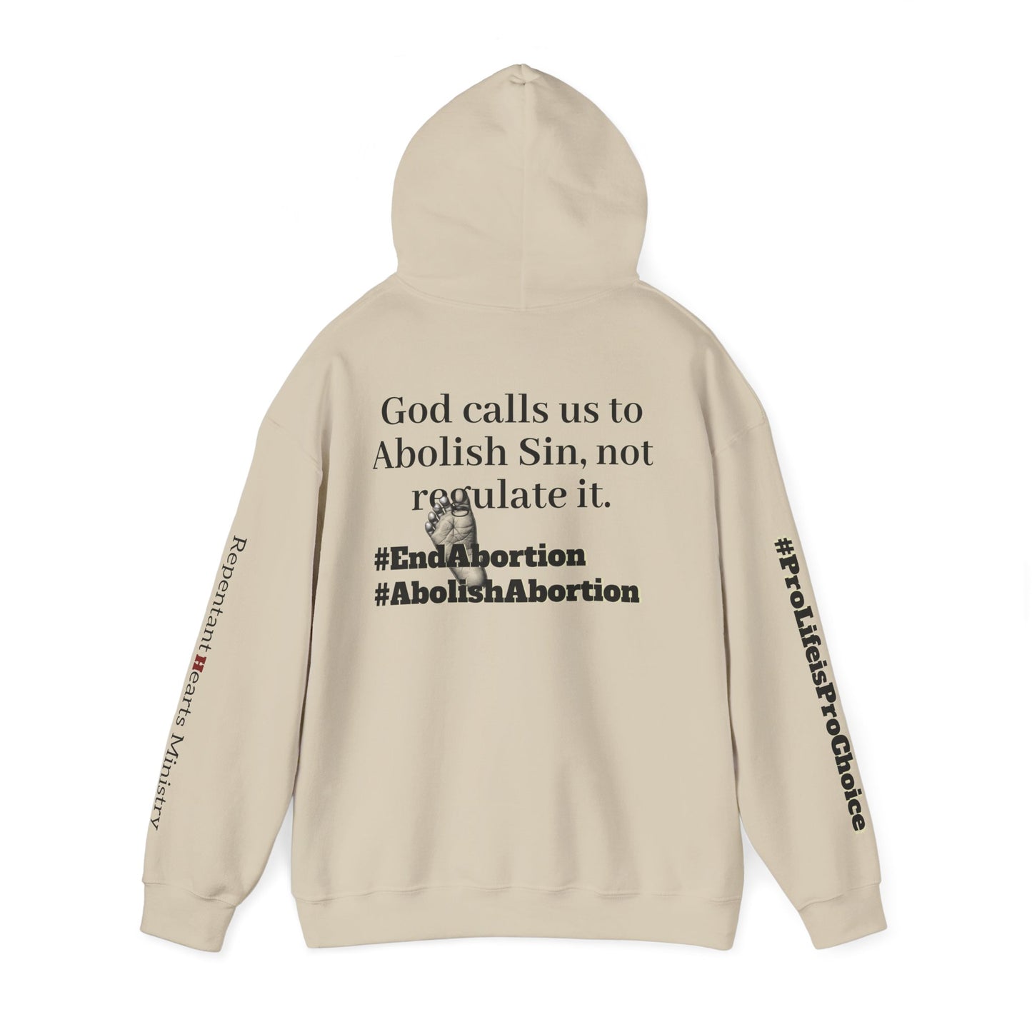 Abolish Abortion Heavy Blend™ Jeremiah 1:5 Hooded Sweatshirt