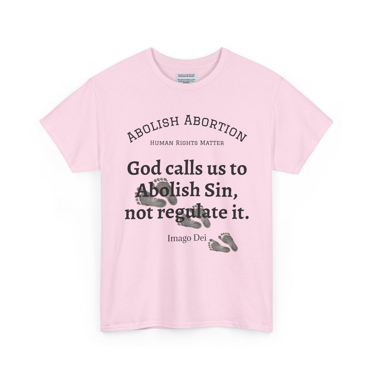 Abolish Abortion II T-Shirt — Jeremiah 1:5 Christian Message
