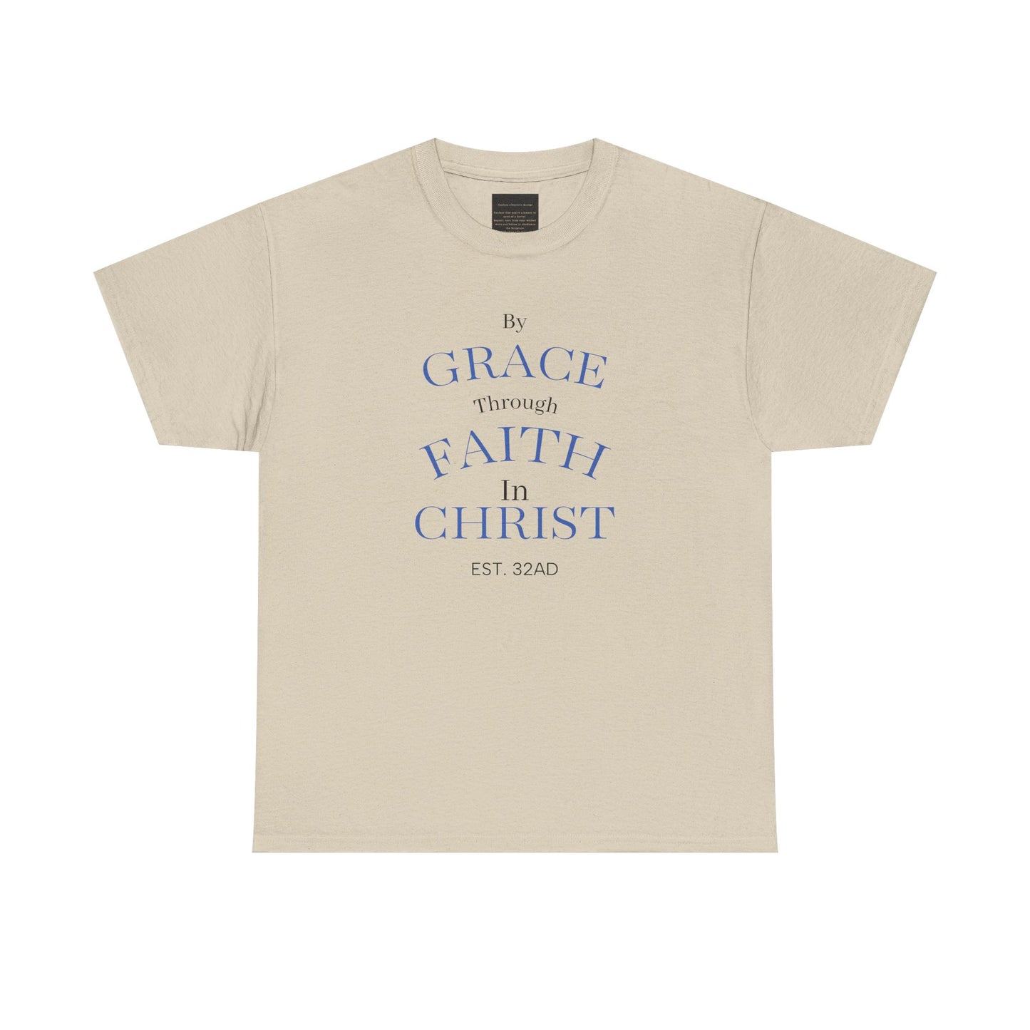 Ephesians 2:8-9 T-Shirt — "By Grace Through Faith in Christ" Christian Tee