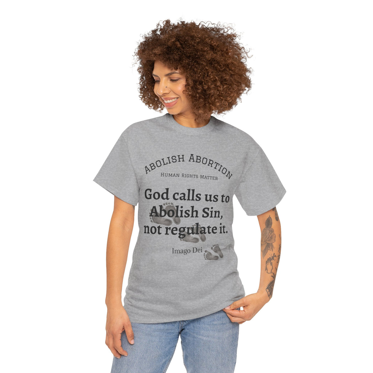 Abolish Abortion II T-Shirt — Jeremiah 1:5 Christian Message
