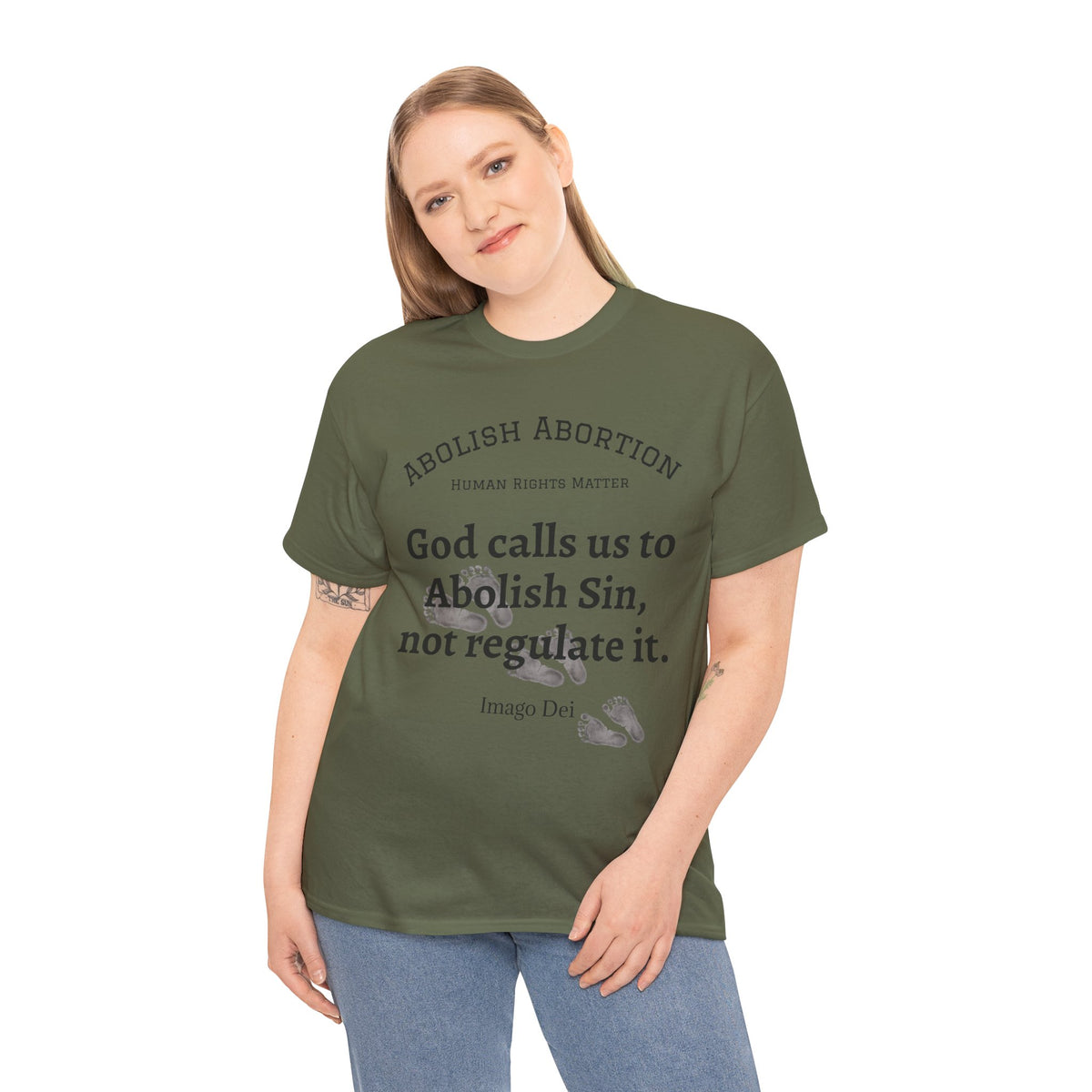 Abolish Abortion II T-Shirt — Jeremiah 1:5 Christian Message