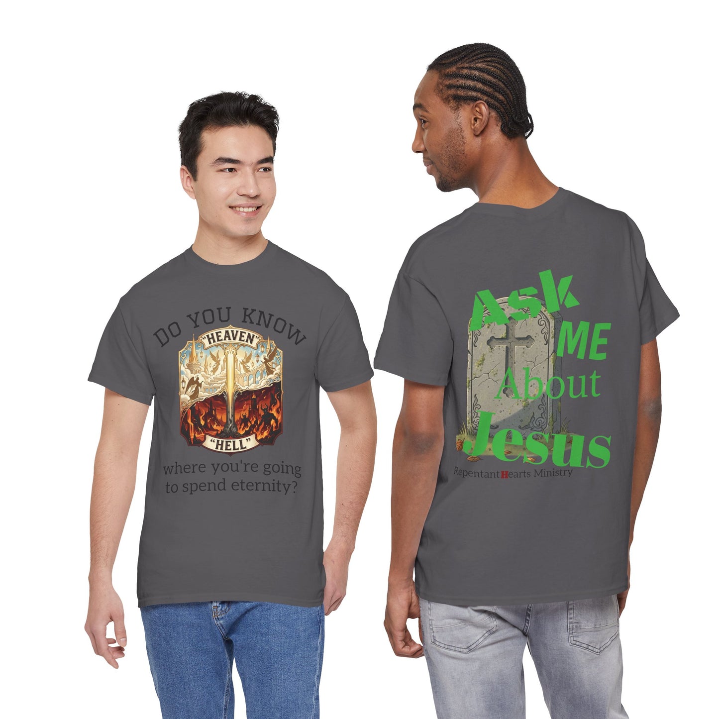 "Do You Know Where You’re Going? / Ask Me About Jesus"- Gospel Tee