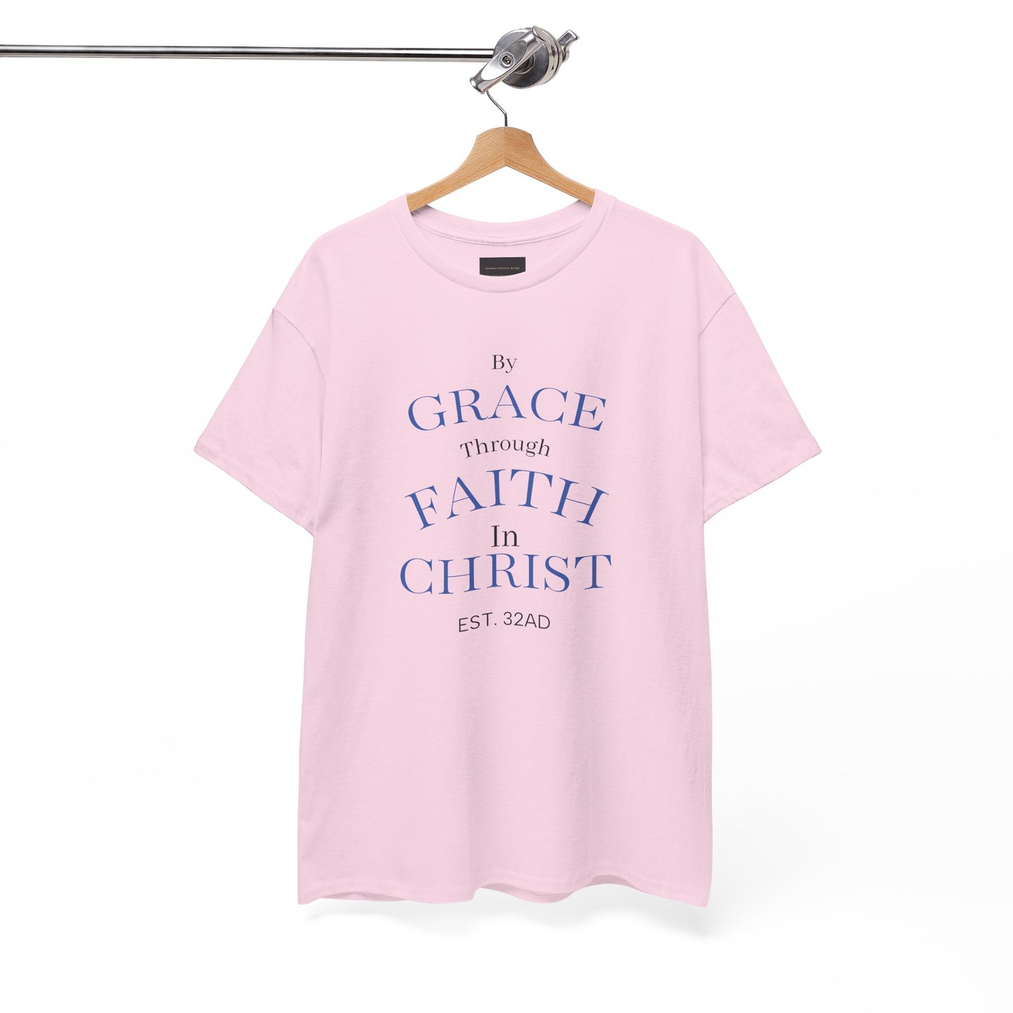 Ephesians 2:8-9 T-Shirt — "By Grace Through Faith in Christ" Christian Tee