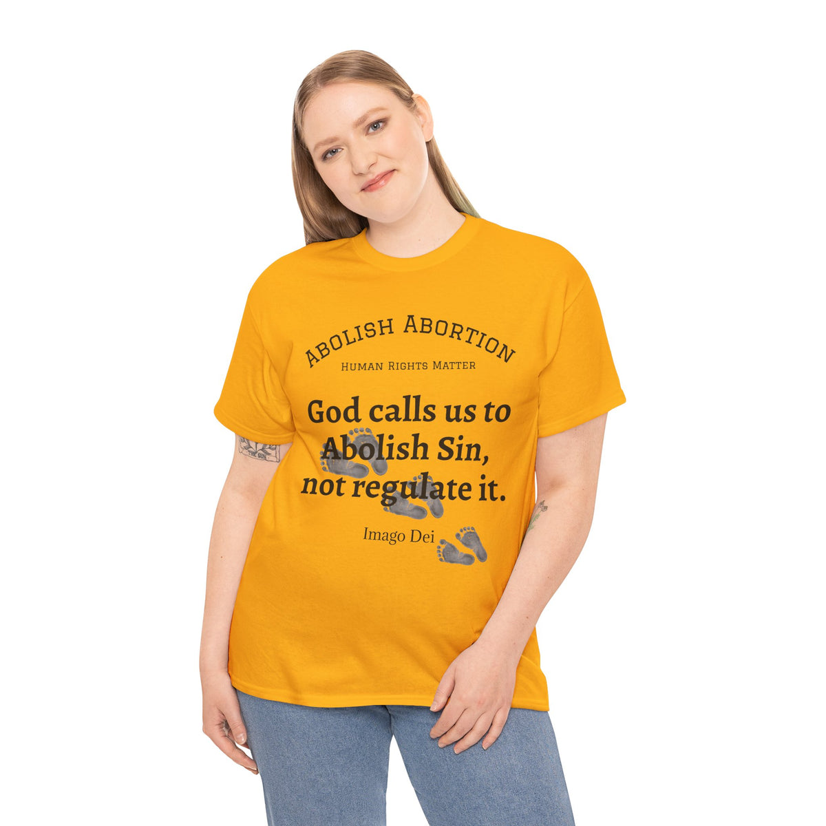 Abolish Abortion II T-Shirt — Jeremiah 1:5 Christian Message