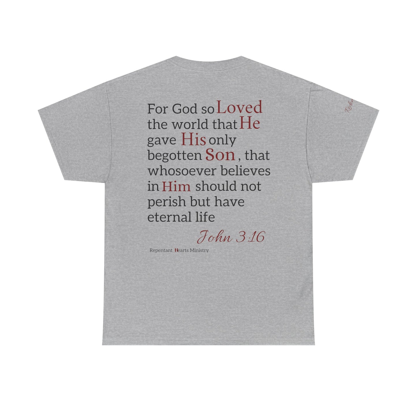 Redemption John 3:16 T-Shirt — Scripture Tee
