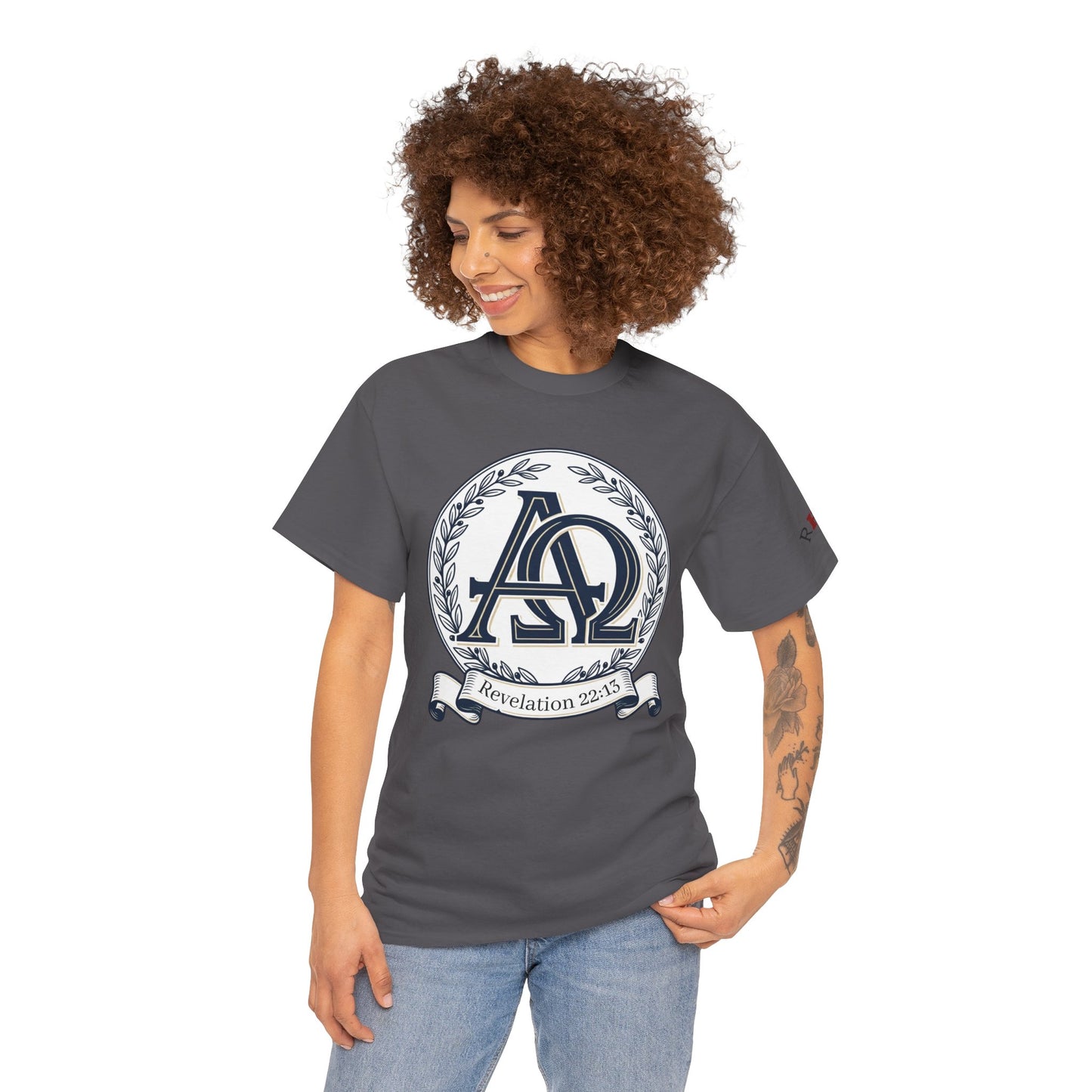 Alpha Omega T-shirt "I Am the First & the Last" Names of Jesus