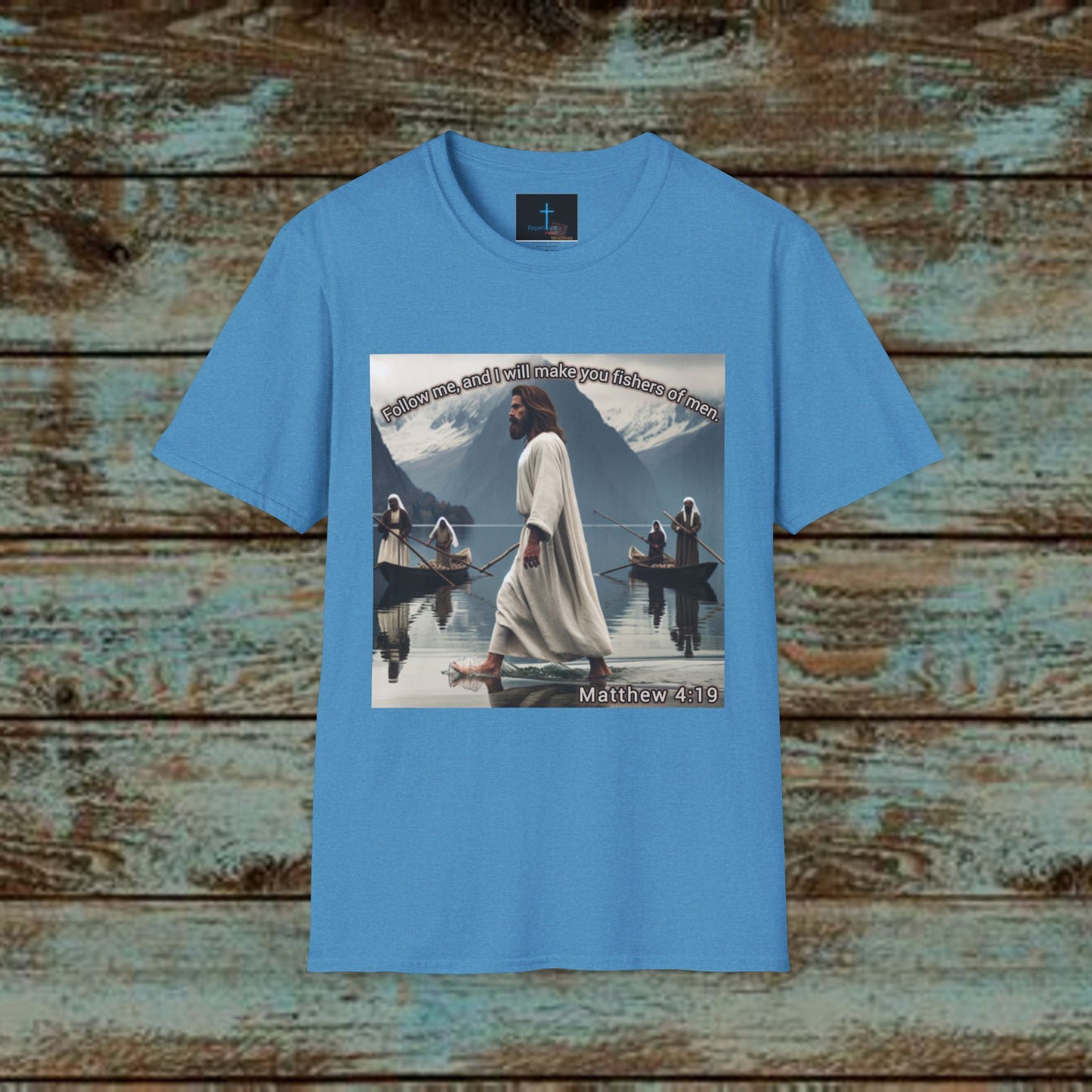 Matthew 4:19 - Jesus T-Shirt -  Design