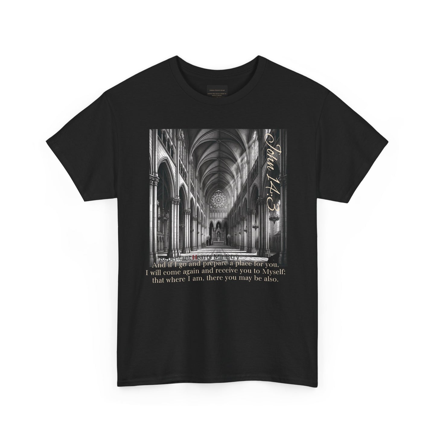 Gothic John 14:3 T-shirt — "I will come again..."