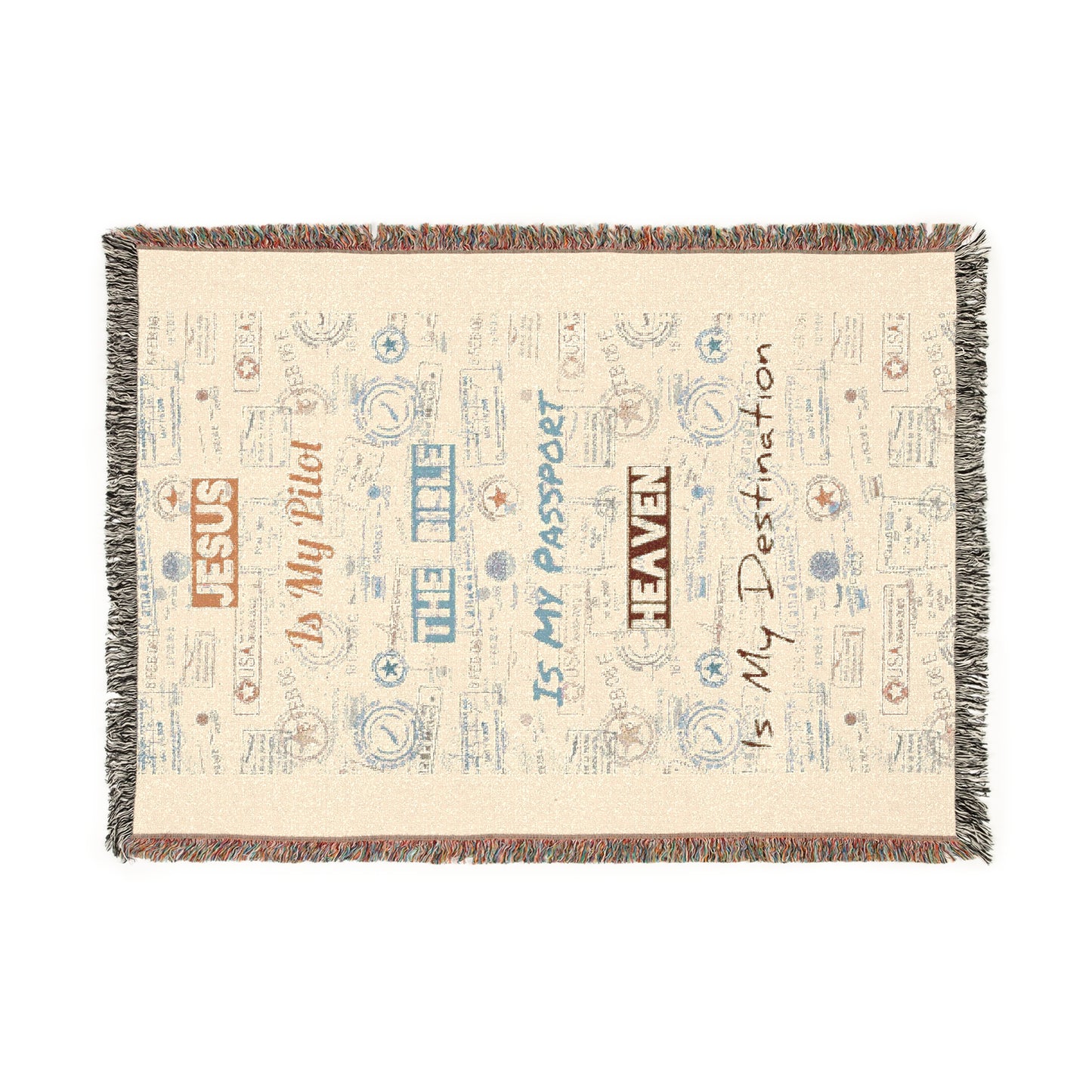 Faith Based Blanket - 'Heaven is My Destination' - Cozy Home Decor for Faith and Comfort