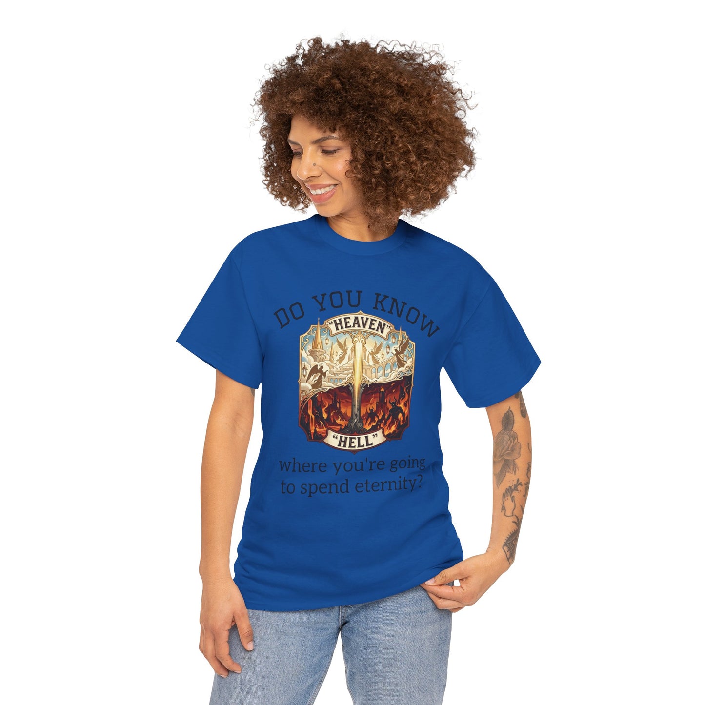 "Do You Know Where You’re Going? / Ask Me About Jesus"- Gospel Tee