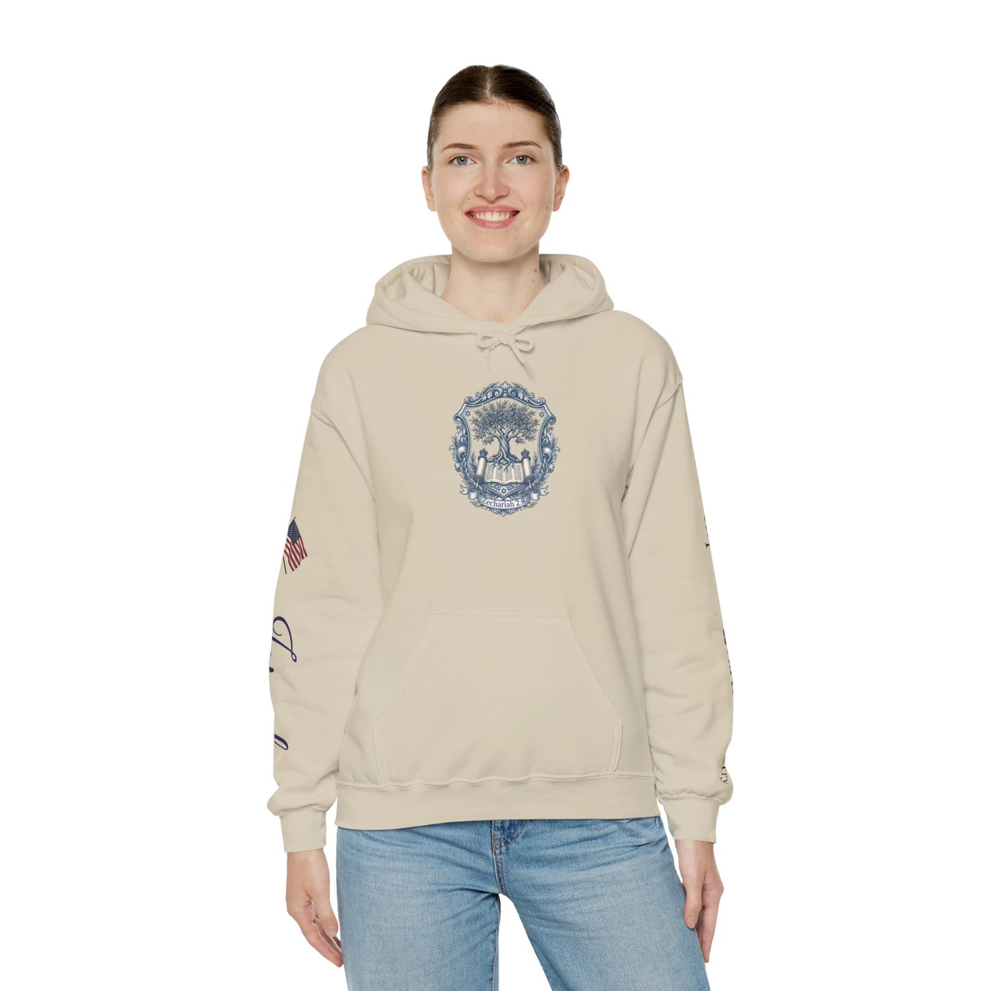 Israel Zechariah 2:8 Hoodie — Isaiah62 & Romans 9- Stand with Israel