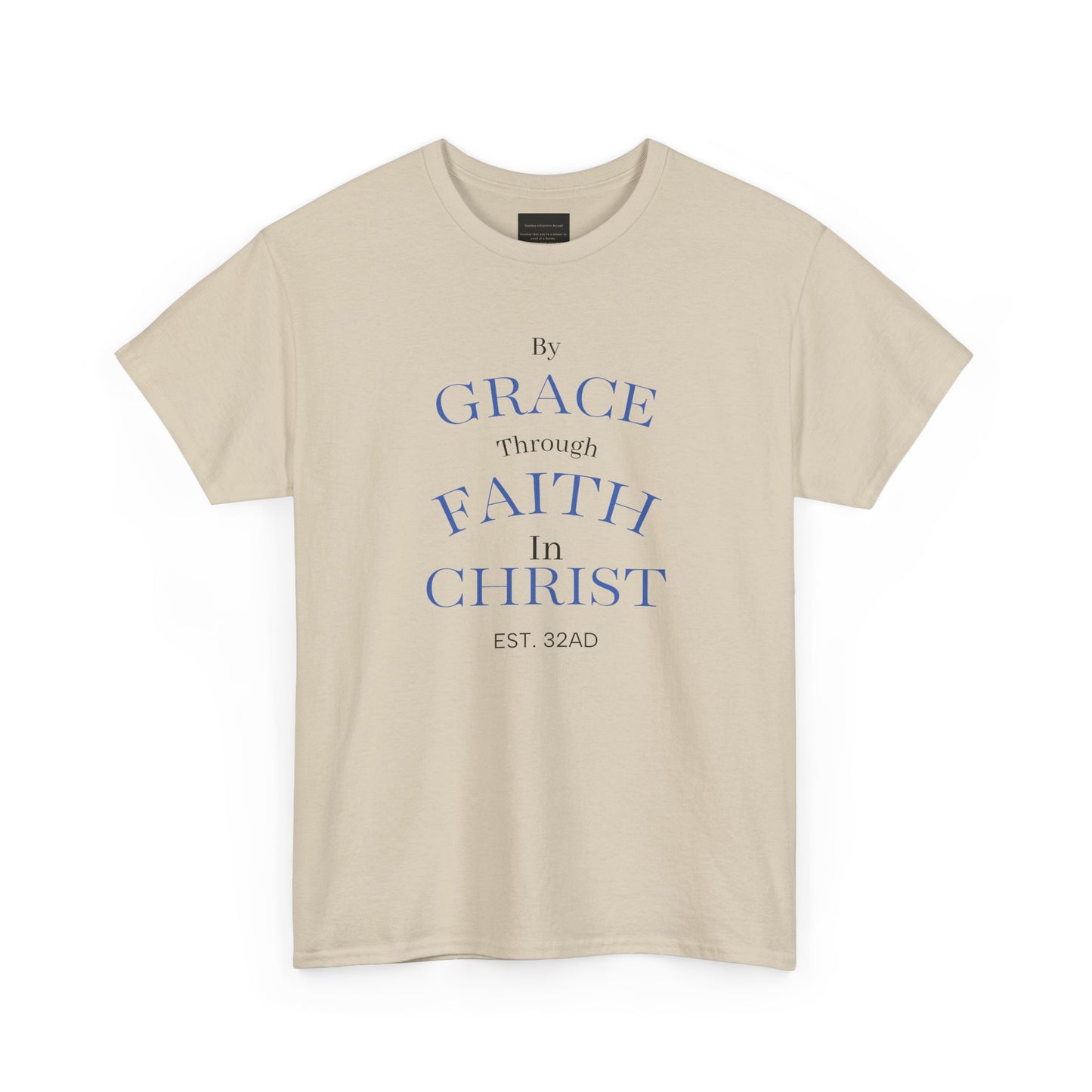 Ephesians 2:8-9 T-Shirt — "By Grace Through Faith in Christ" Christian Tee
