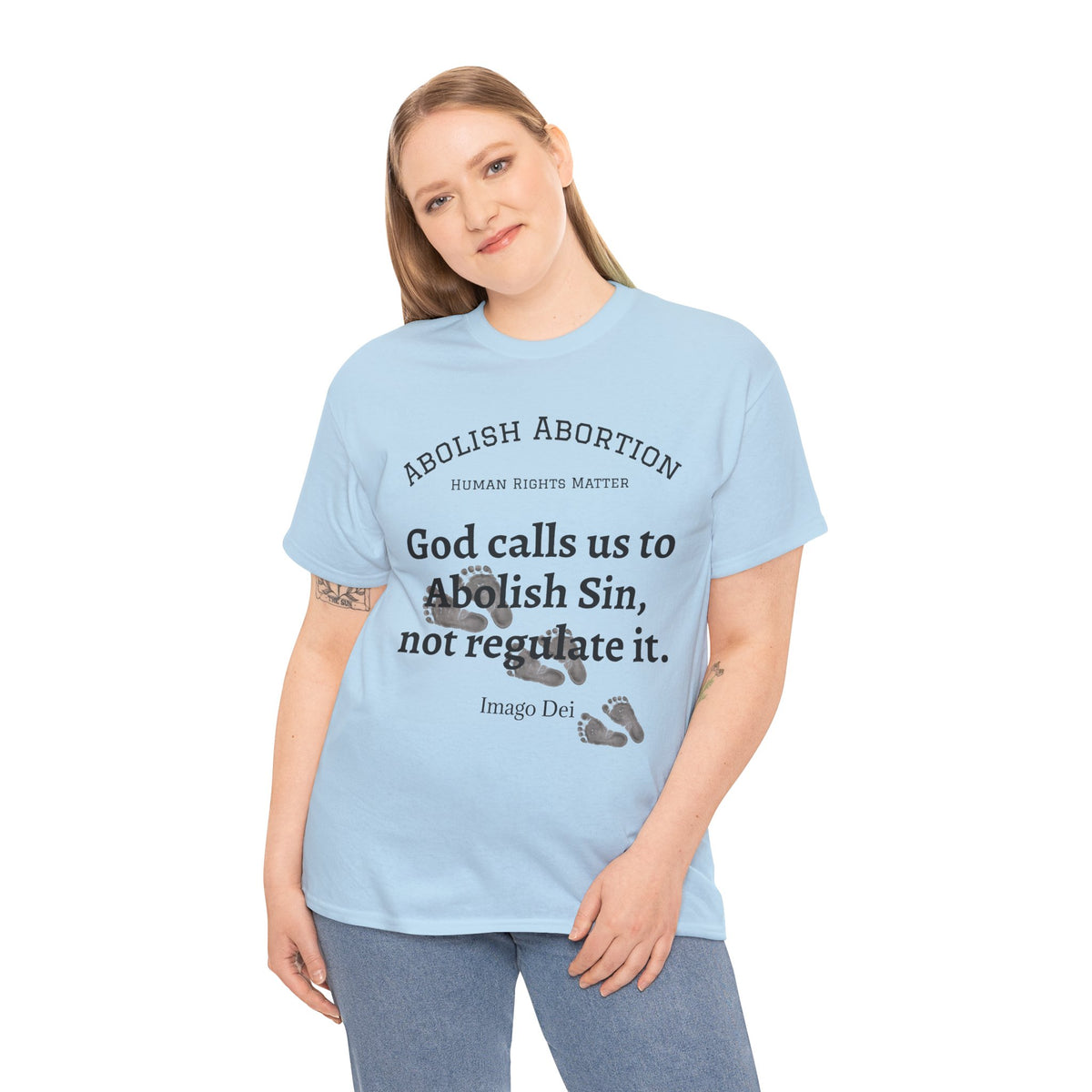 Abolish Abortion II T-Shirt — Jeremiah 1:5 Christian Message