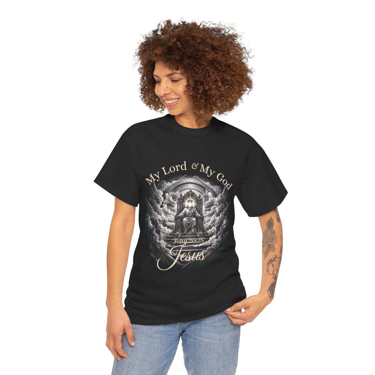 Jesus on the Throne "My Lord & My God" Christian Faith Tee