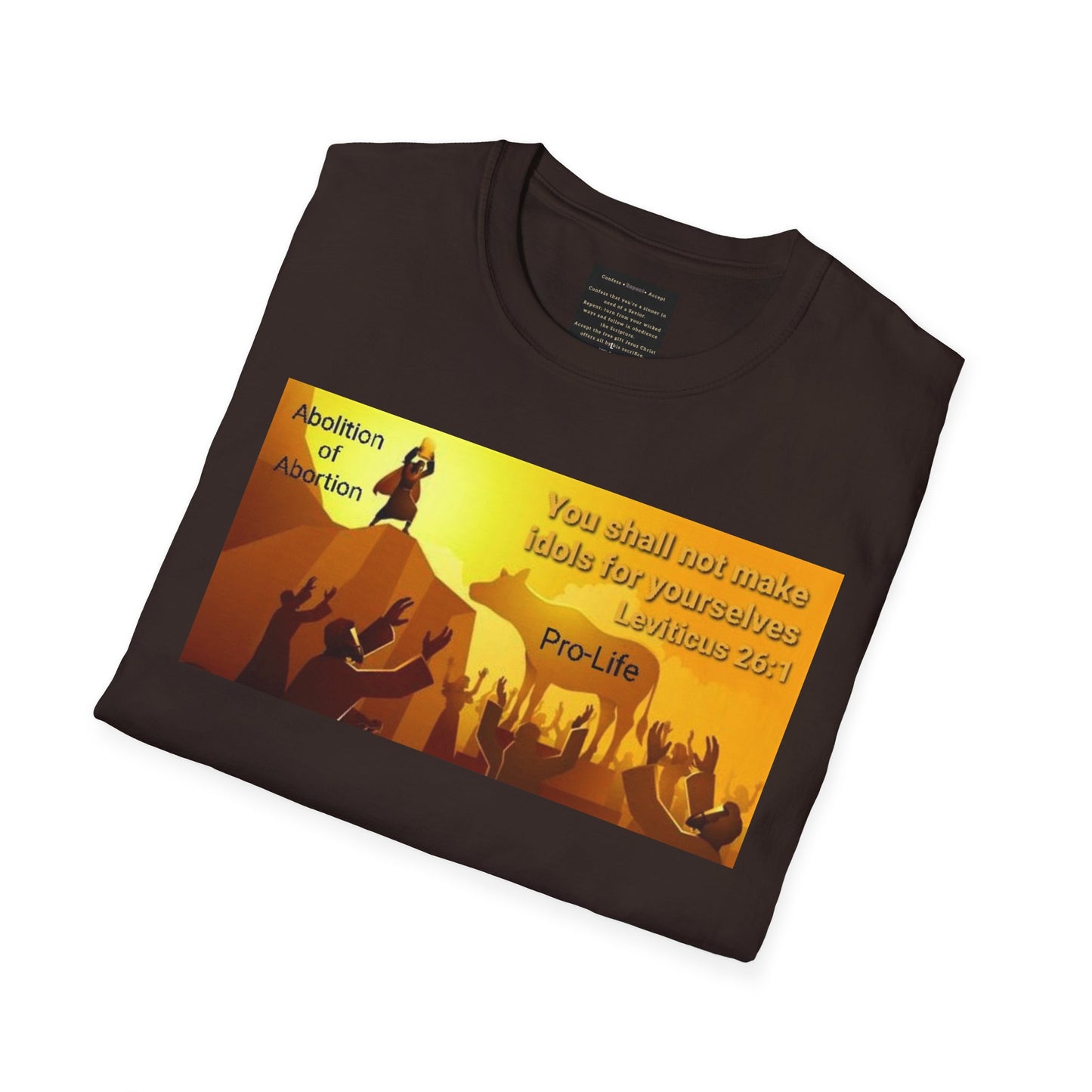 Abolition of Abortion Unisex Softstyle T-Shirt - Abolition of Abortion Design