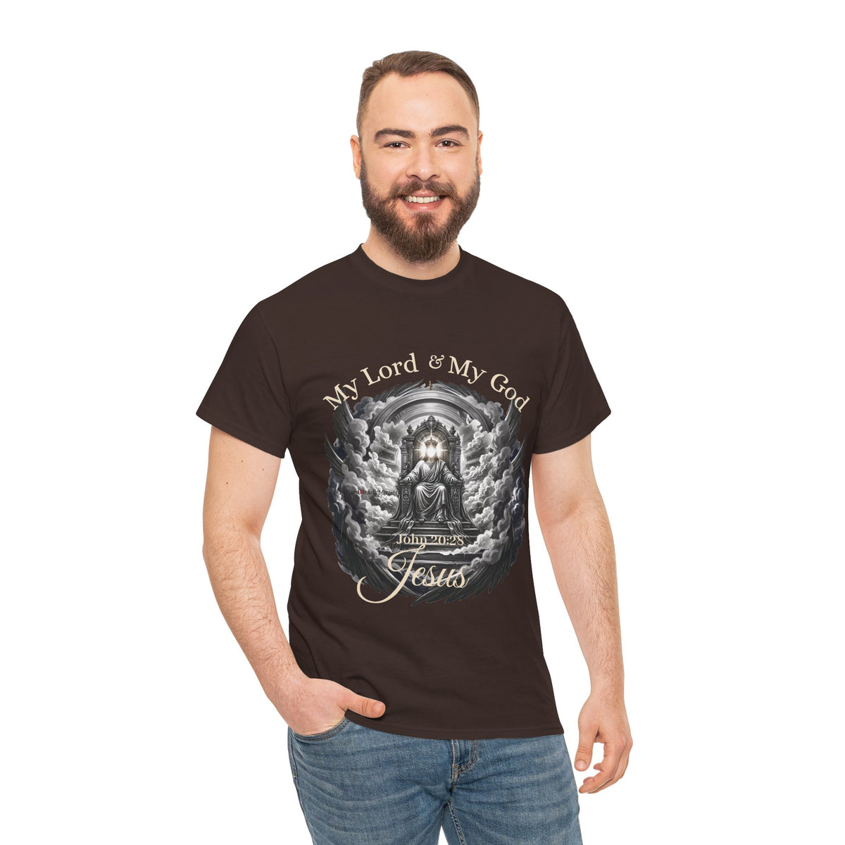 Jesus on the Throne "My Lord & My God" Christian Faith Tee