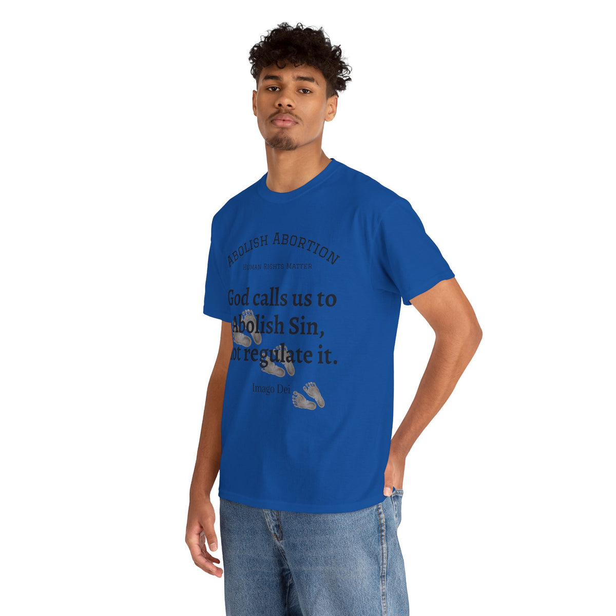Abolish Abortion II T-Shirt — Jeremiah 1:5 Christian Message